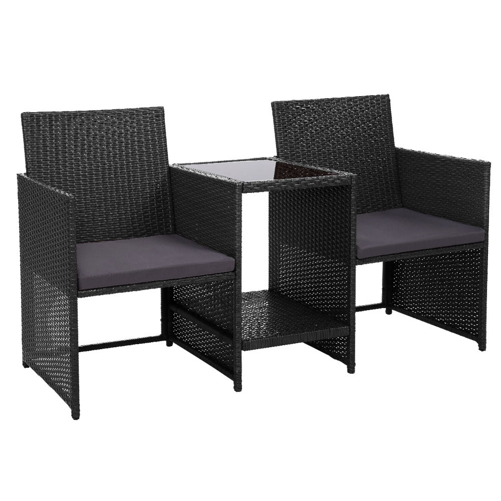 Outdoor Loveseat Patio Chair Set