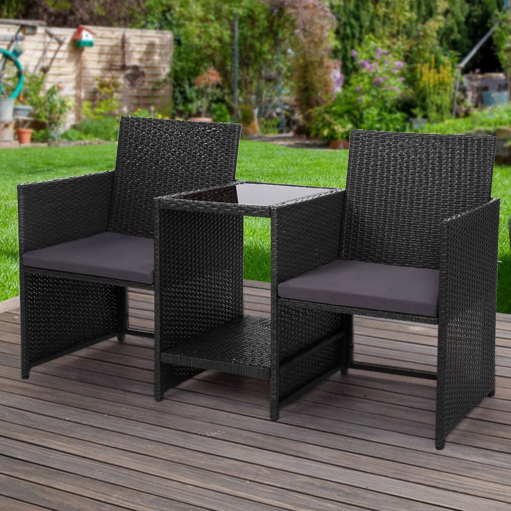 Outdoor Loveseat Patio Chair Set