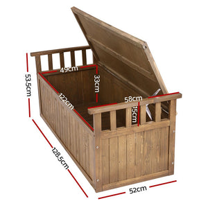 1.28m Garden Storage Box / Bench