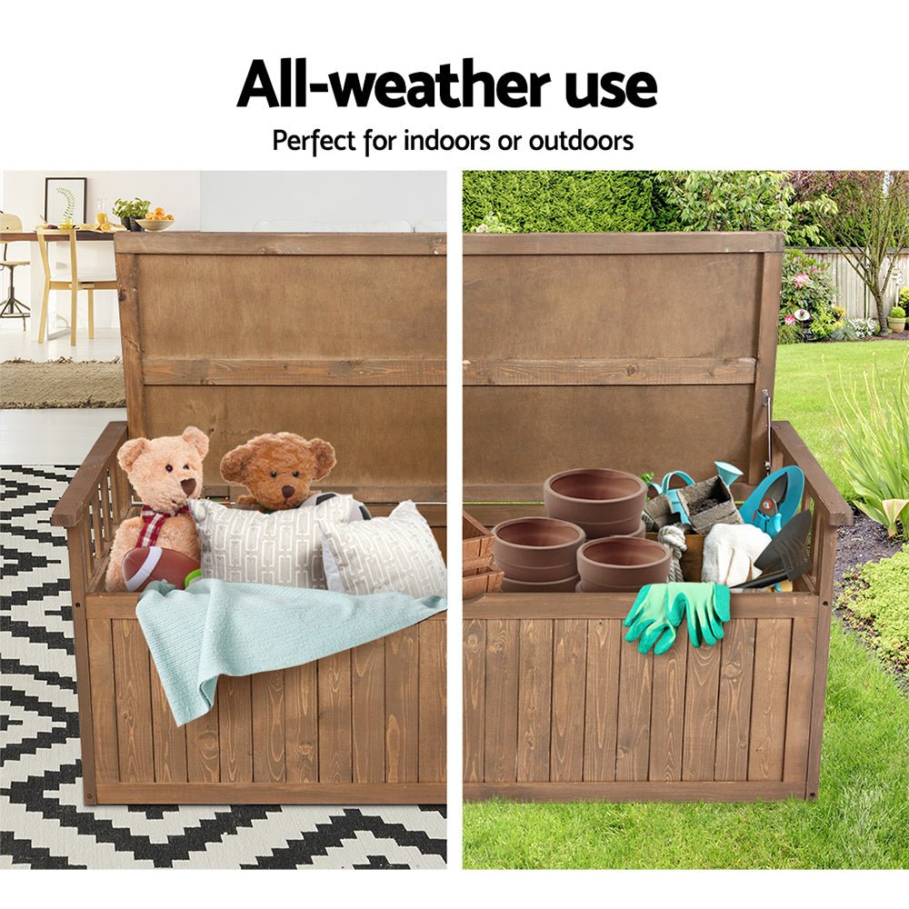 1.28m Garden Storage Box / Bench