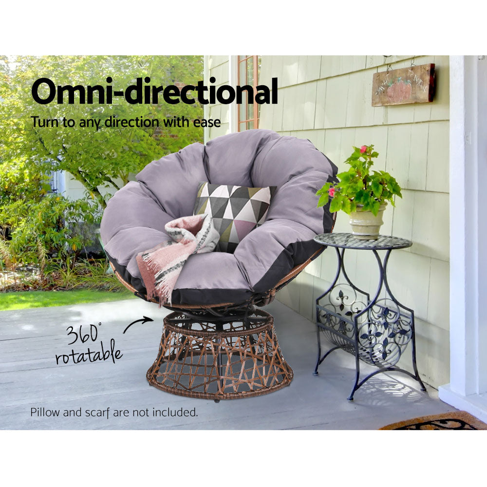 Outdoor Papasan Chair For Patio