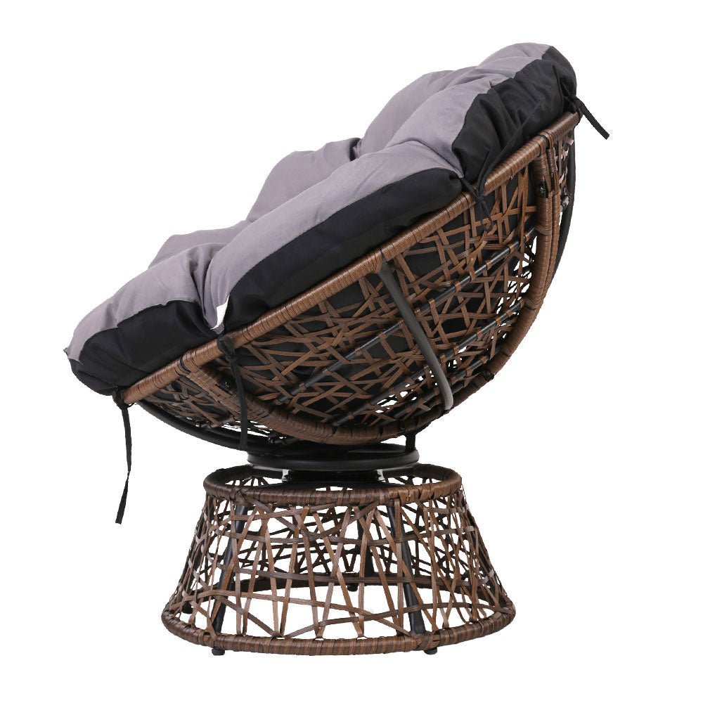 Outdoor Papasan Chairs With Coffee Table Included