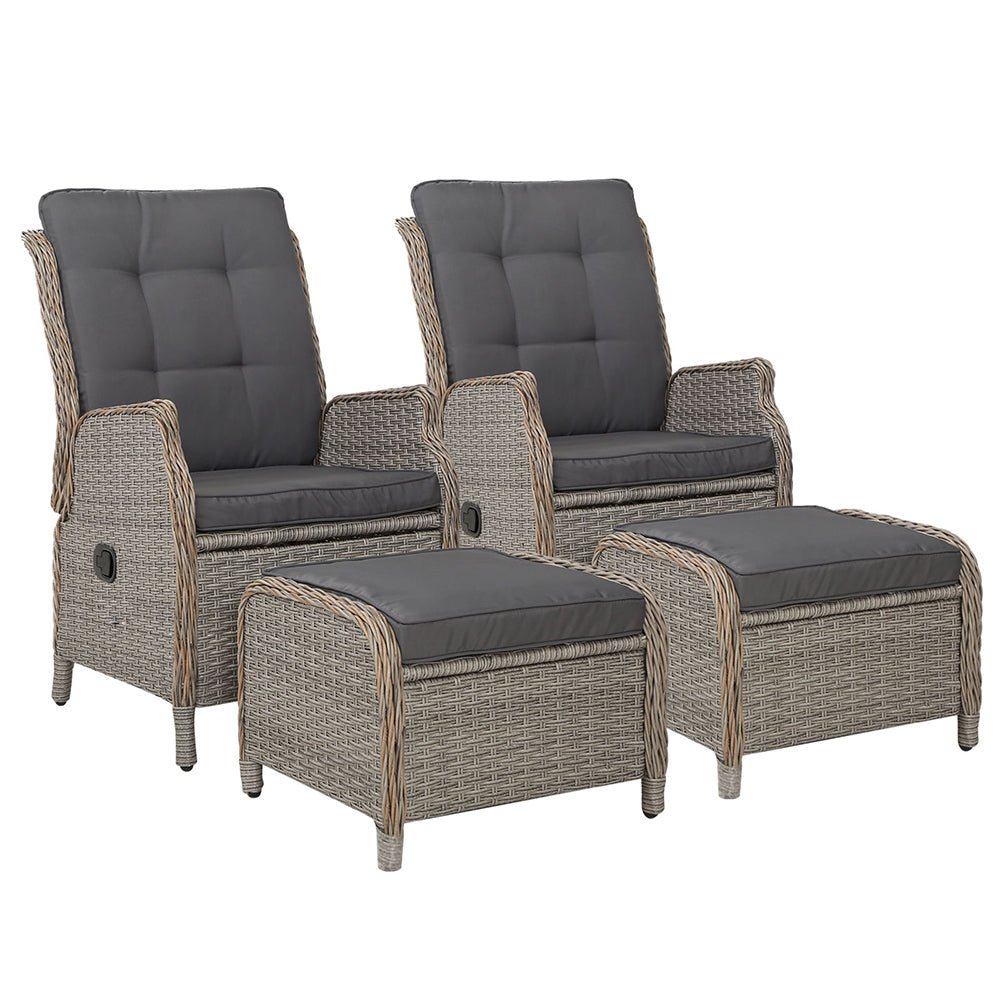 Resort Styled Recliner Chairs - Set Of 2