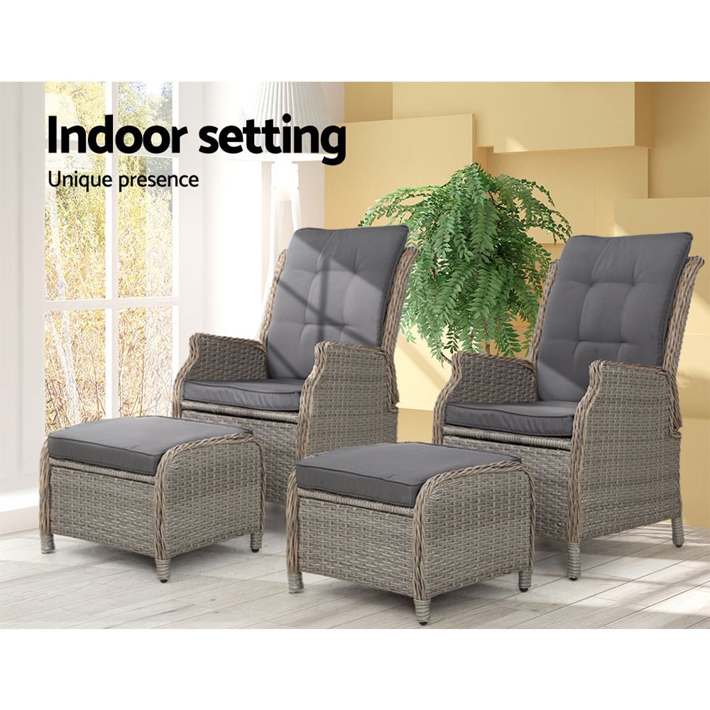 Resort Styled Recliner Chairs - Set Of 2