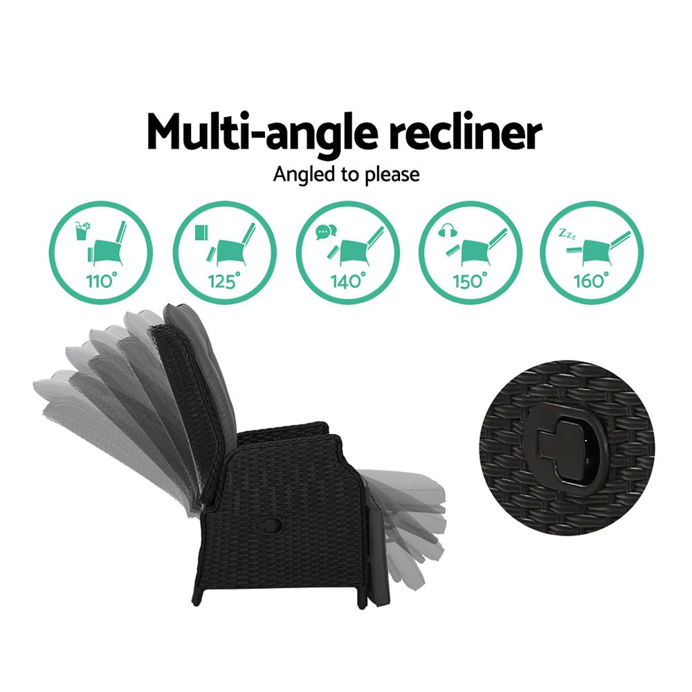 Recliner Chair Set For Patios