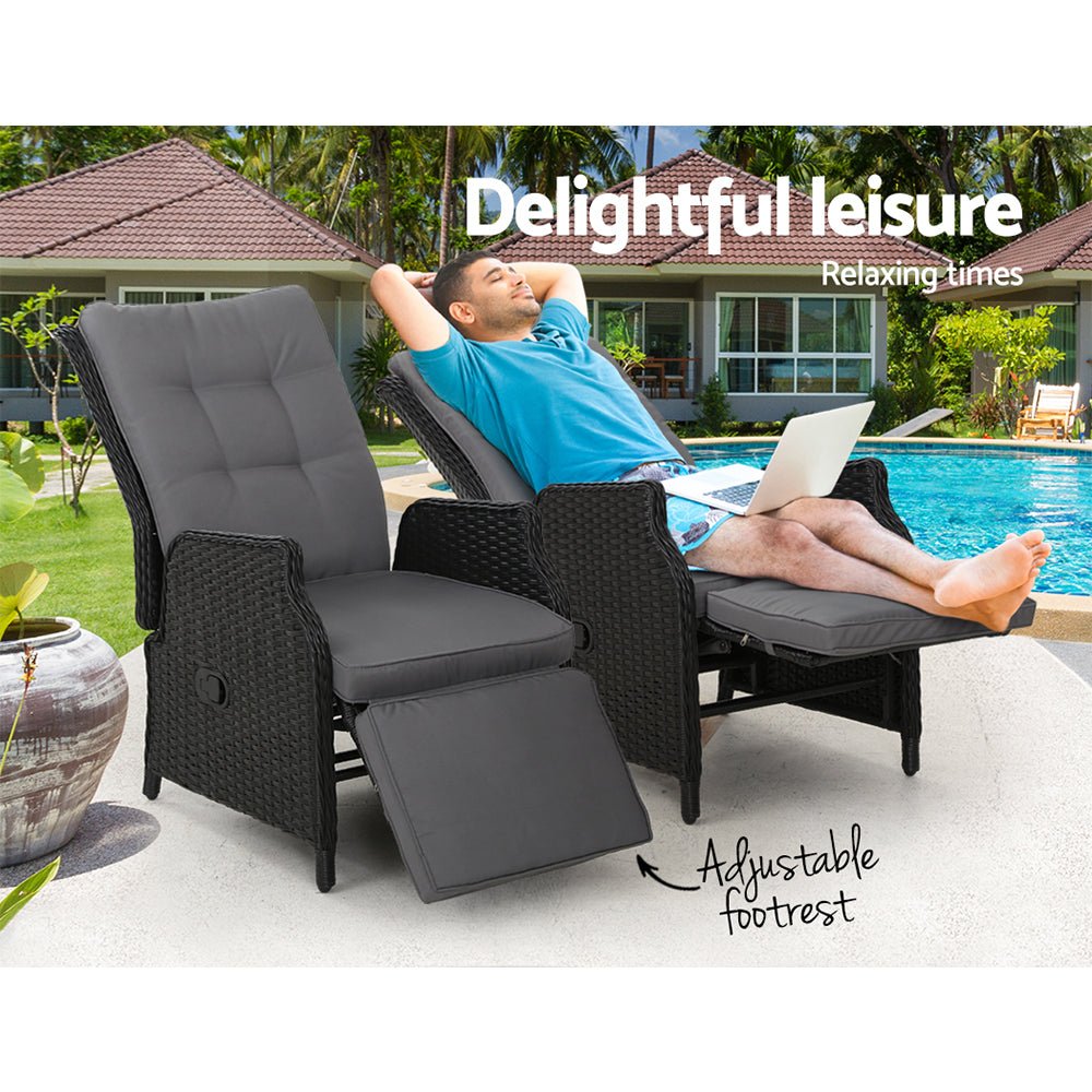 Recliner Chair Set For Patios
