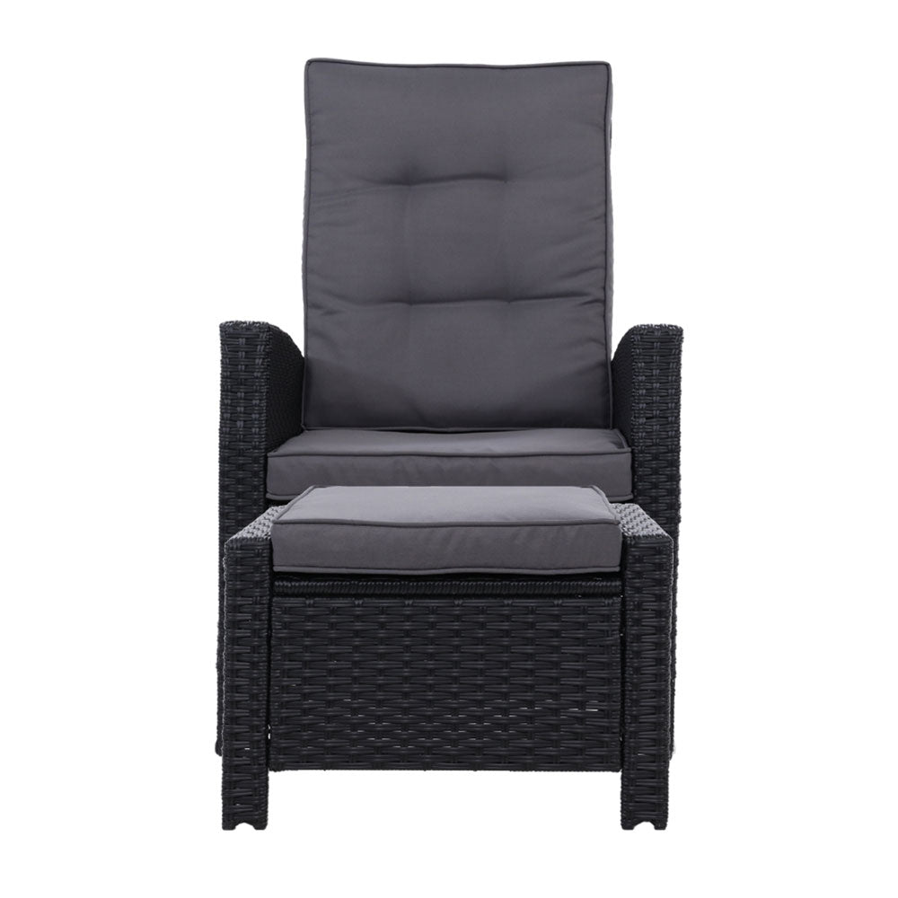 Set of 2 Sun lounge Recliner Chairs