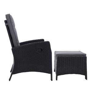 Set of 2 Sun lounge Recliner Chairs