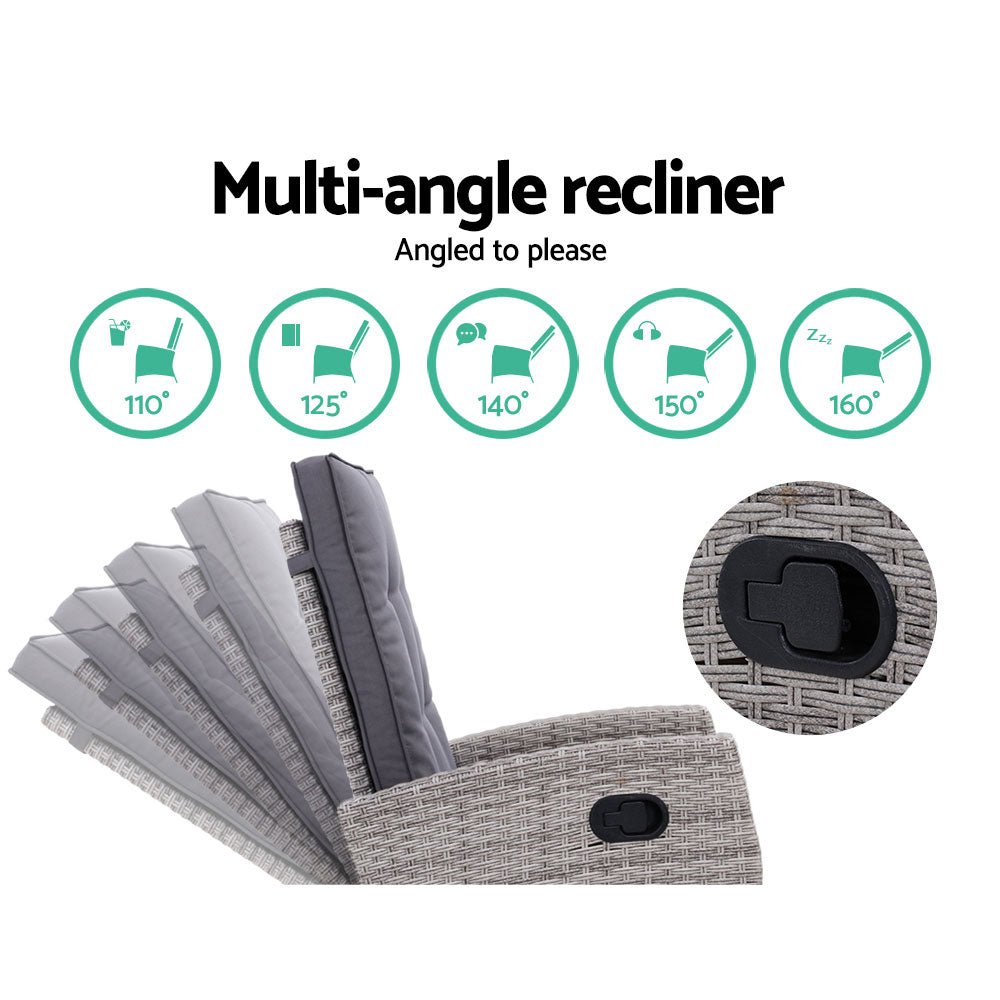 Recliner Sun Lounge Chair - Outdoor / Patio