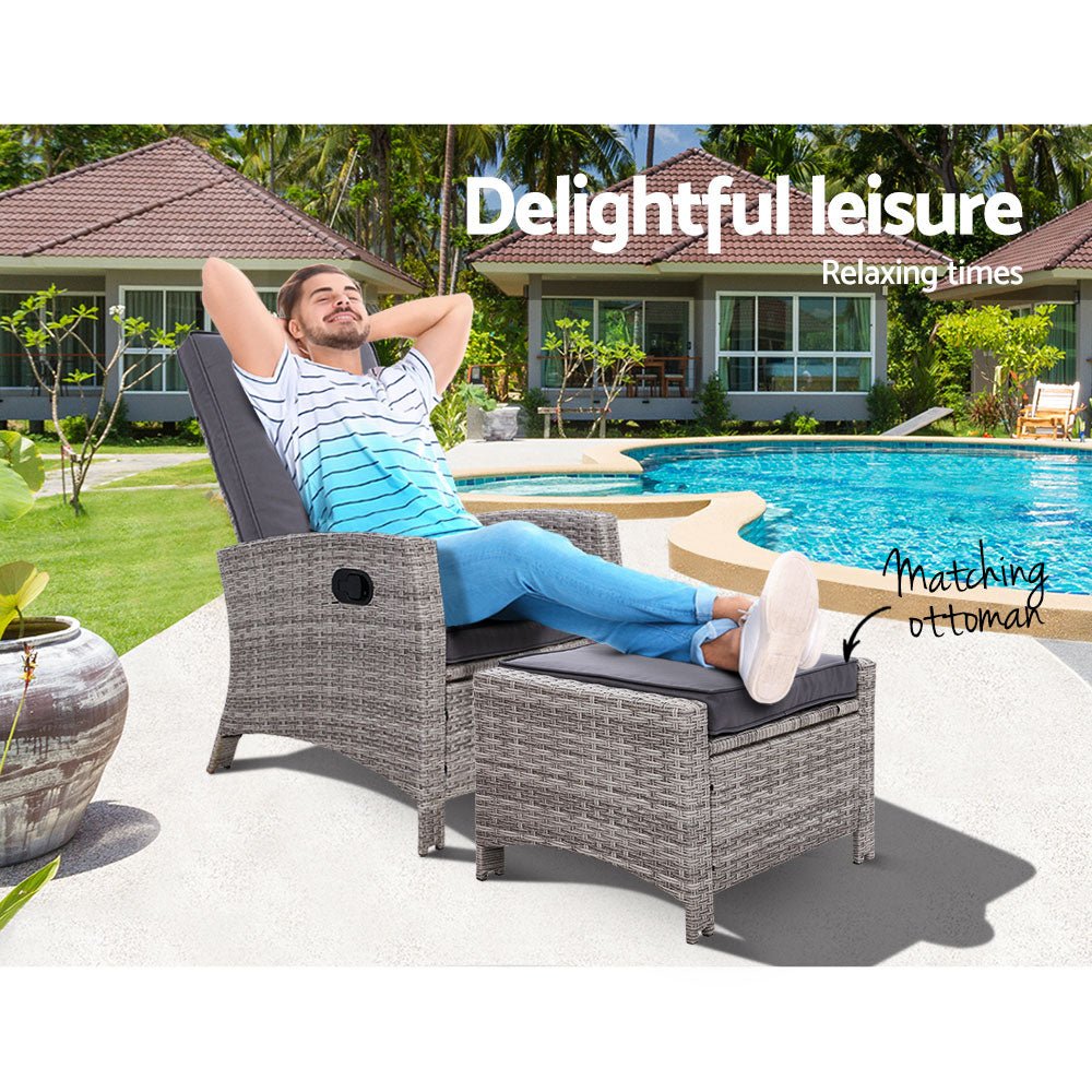 Recliner Sun Lounge Chair - Outdoor / Patio