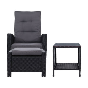 Outdoor Recliner Chair With Table