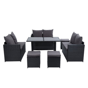 9 Person Family Dining / Sofa Set