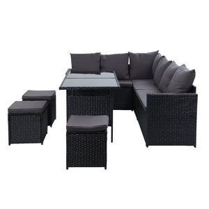9 Person Family Dining / Sofa Set