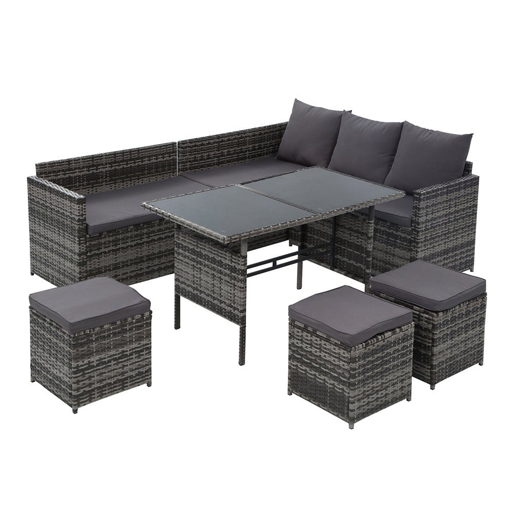 Outdoor Furniture Dining Set - 9 Seater