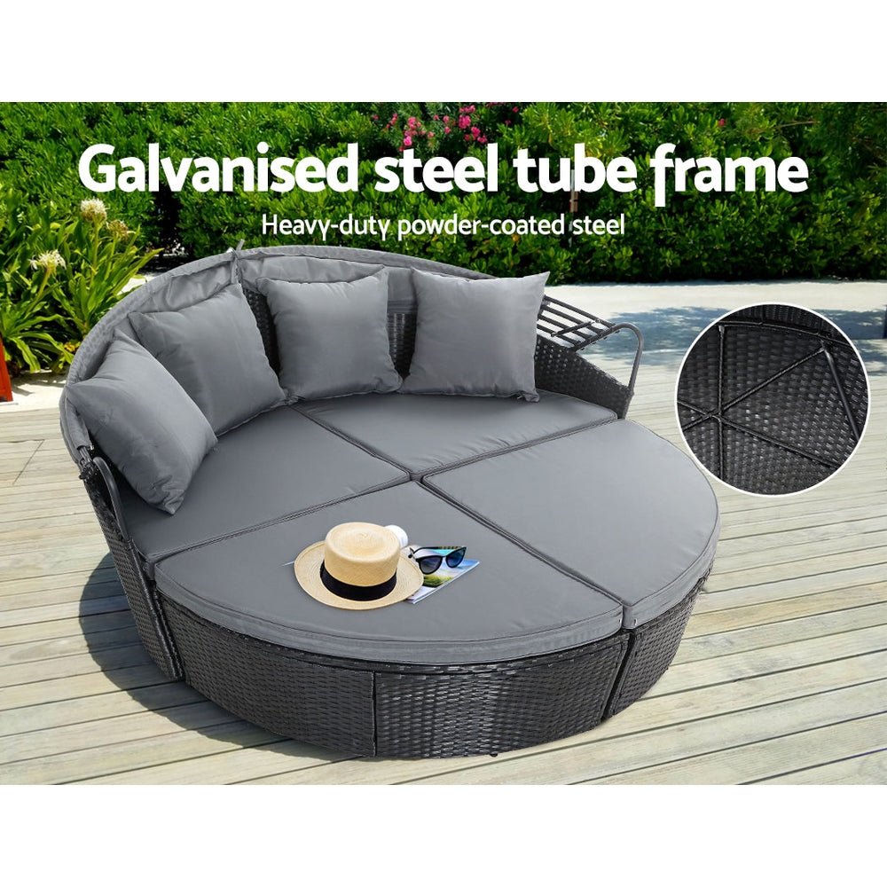 Rattan Patio Day Bed