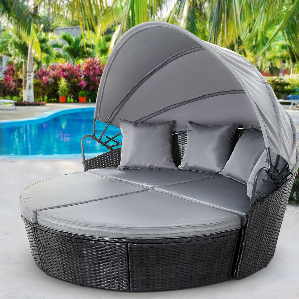 Rattan Patio Day Bed