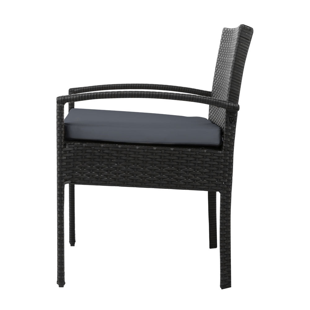 3-piece Outdoor Furniture Set - Black