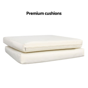 Grey 3-piece Outdoor Furniture Set