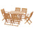 Gardeon 7PCS Outdoor Dining Set | 6-Seater Wood Garden Chairs and Table