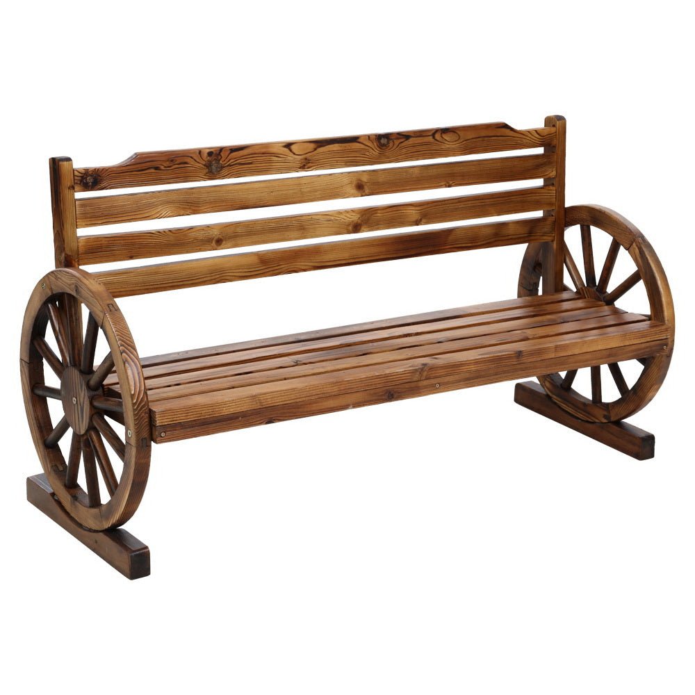 Wooden 3 Person Garden Bench