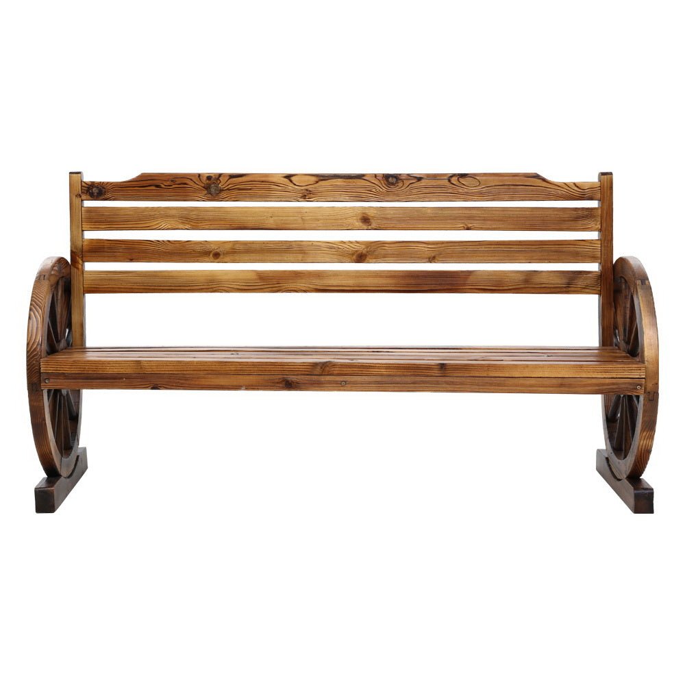 Wooden 3 Person Garden Bench