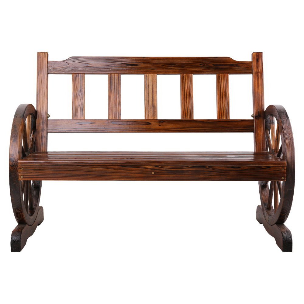 Wooden Wagon Outdoor Bench
