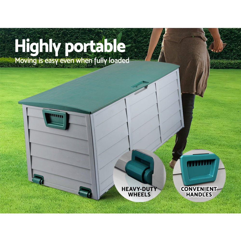 290L Green Outdoor Storage Box