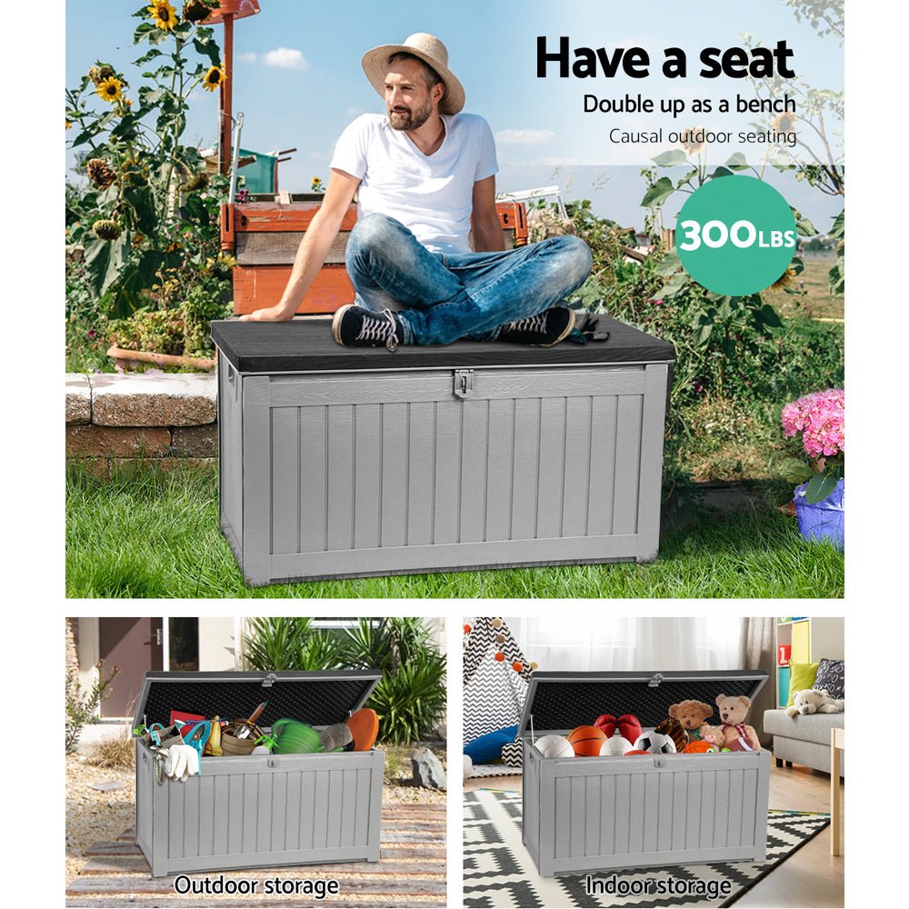 Outdoor Storage Box / Bench Seat - 190L Capacity