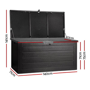 Gardeon Outdoor Storage Box | 680L | Sheds Container Indoor Garden Bench | Tool Chest