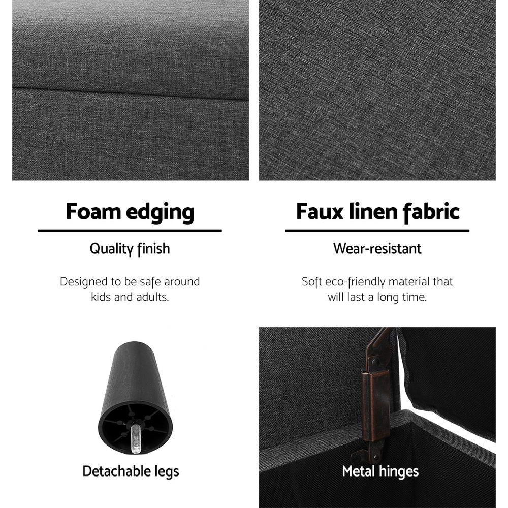 Large 1.26m Ottoman / Storage Box