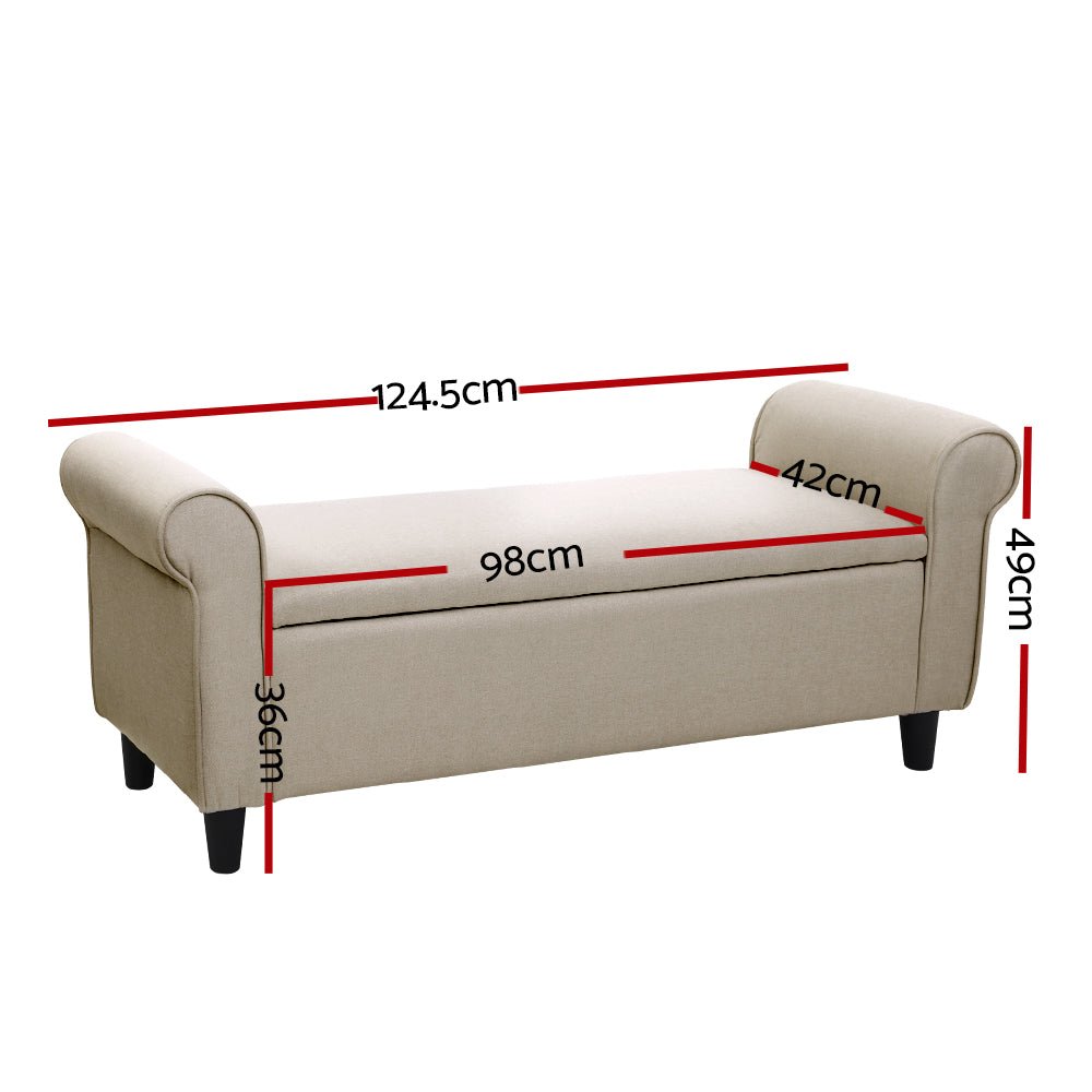 Storage Ottoman - Blanket / Linen Box