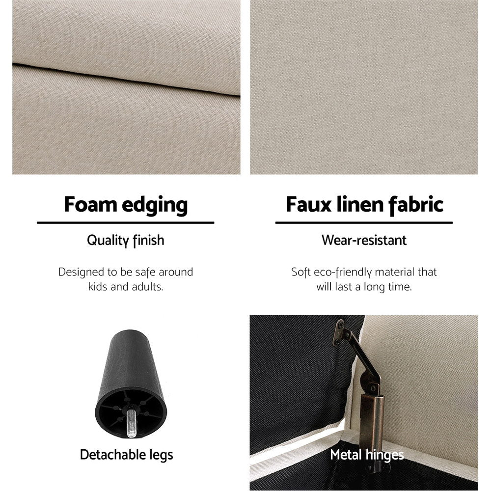 Storage Ottoman - Blanket / Linen Box