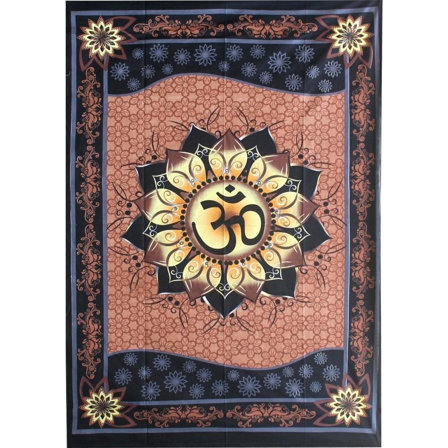 Om in Lotus Tapestry