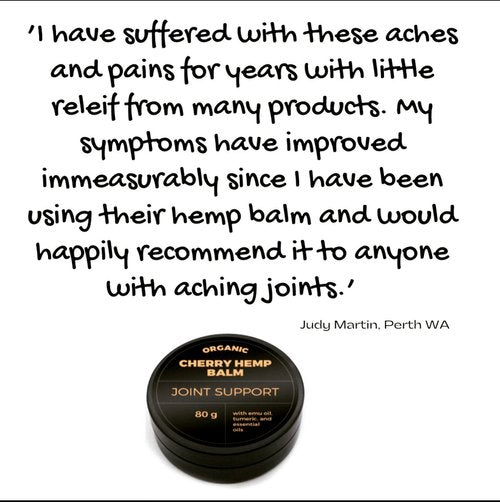 Organic Cherry And Hemp Joint Balm - 80g