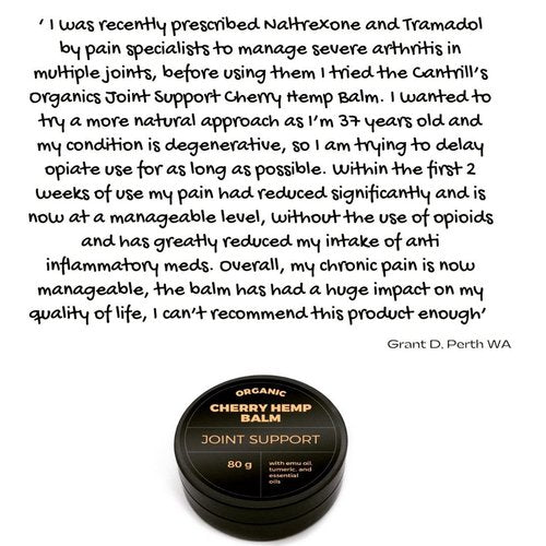 Organic Cherry And Hemp Joint Balm - 80g