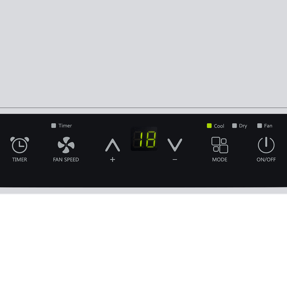 Devanti Portable Air Conditioner | 7000BTU Cooling, Mobile Fan Cooler, Dehumidifier