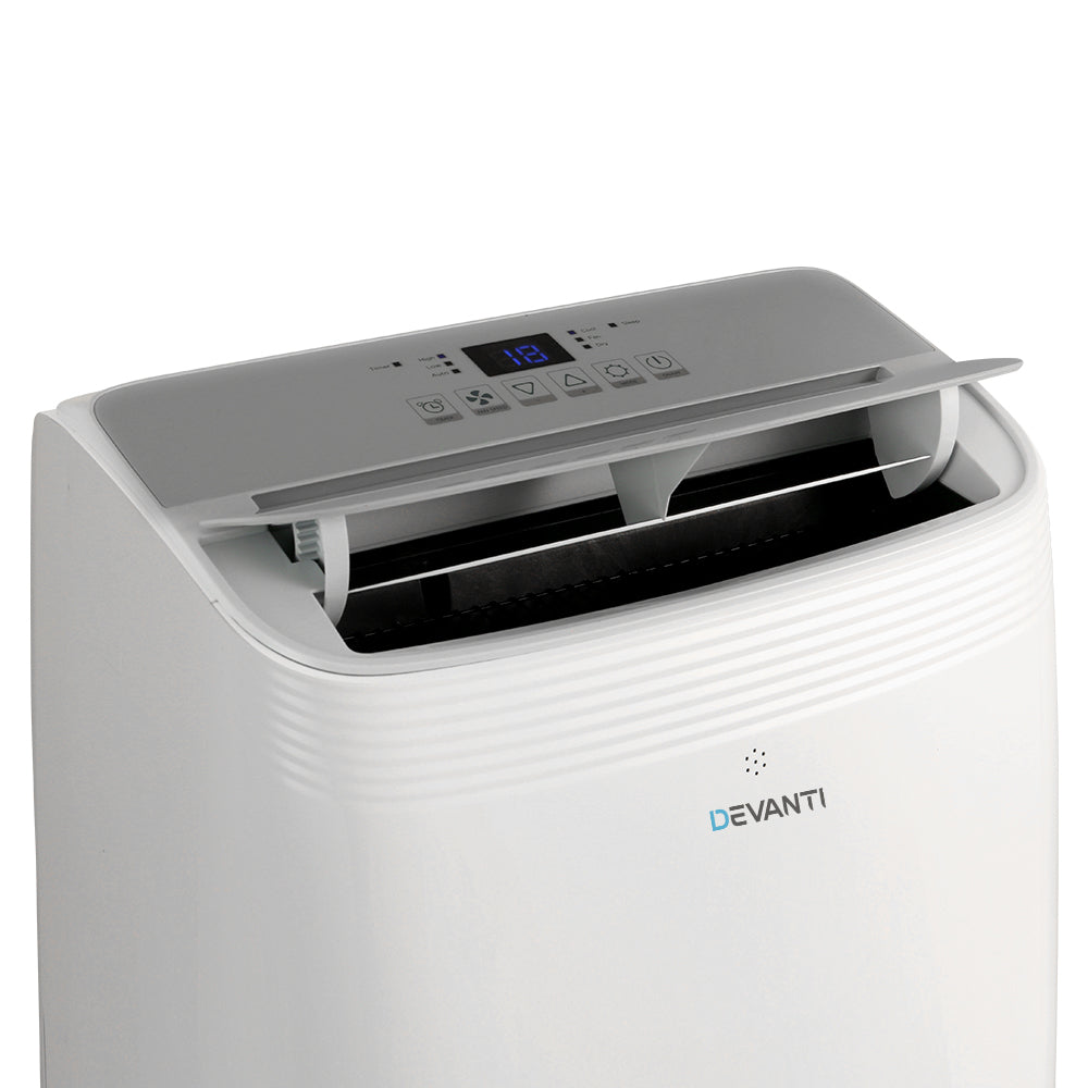 Devanti 12000BTU Portable Air Conditioner | Cooling, Mobile Fan Cooler, Remote, 3300W