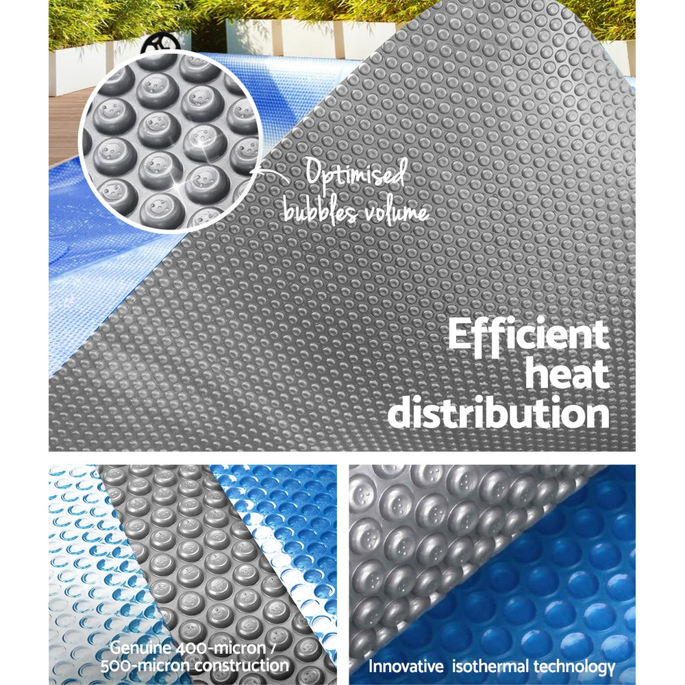 Swimming Pool Cover Roller | Solar Blanket | 400 Micron | Aquabuddy | 6.5x3M