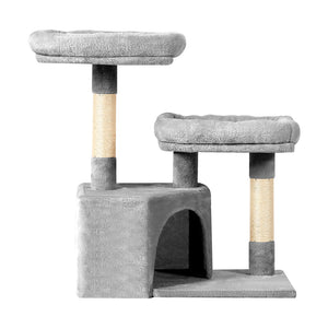 i.Pet Cat Tree Tower Scratching Post - Wood Condo House Bed Trees, 69cm