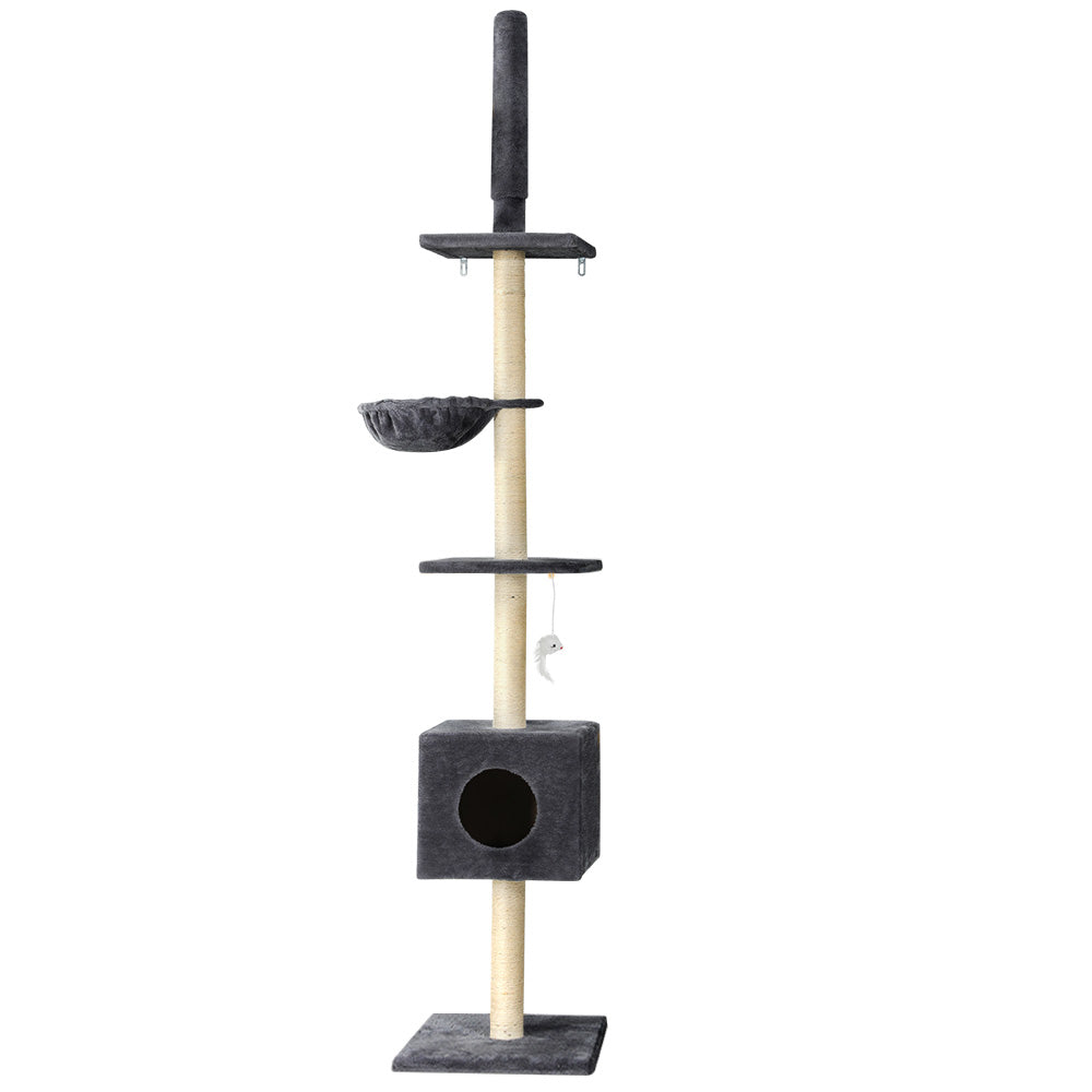 i.Pet Cat Tree Tower Scratching Post | Wood Bed Condo Toys House | 152cm