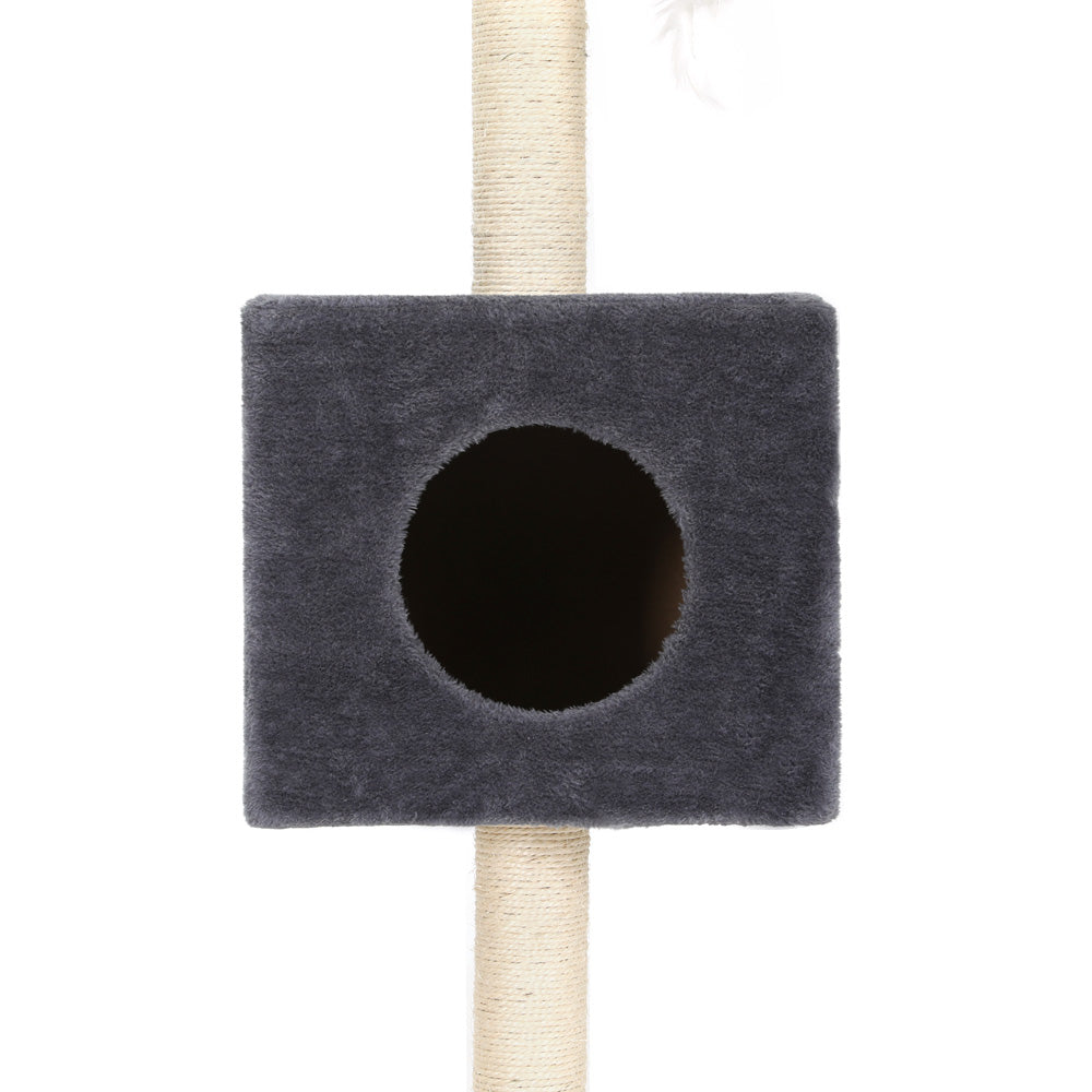 i.Pet Cat Tree Tower Scratching Post | Wood Bed Condo Toys House | 152cm