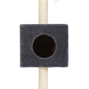 i.Pet Cat Tree Tower Scratching Post | Wood Bed Condo Toys House | 152cm