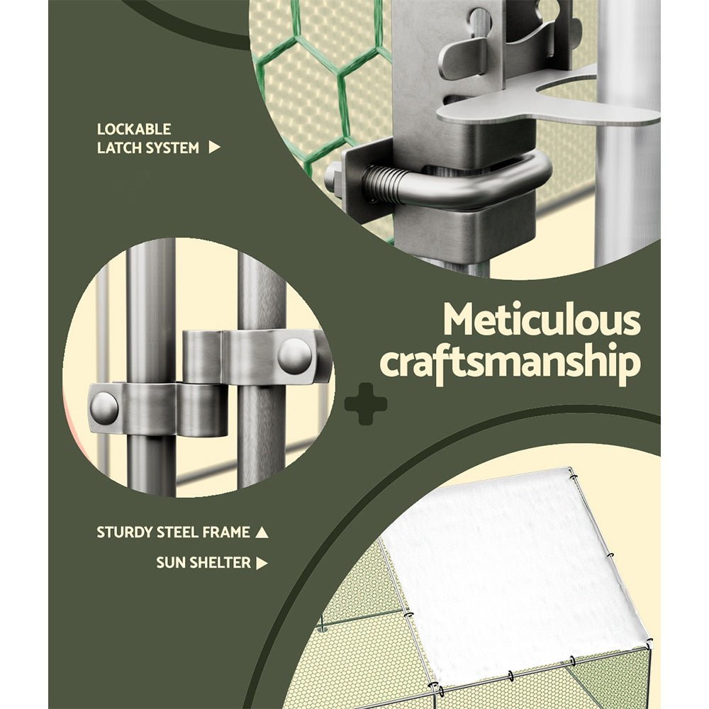 Chicken Coop Cage | Large Walk-In | Hen Enclosure Cover | 3m X 6m