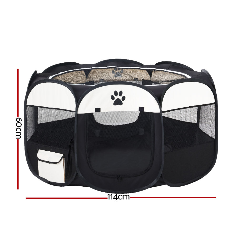 i.Pet Dog Playpen Enclosure Crate - 8 Panel Play Pen Tent Bag | Extra Large