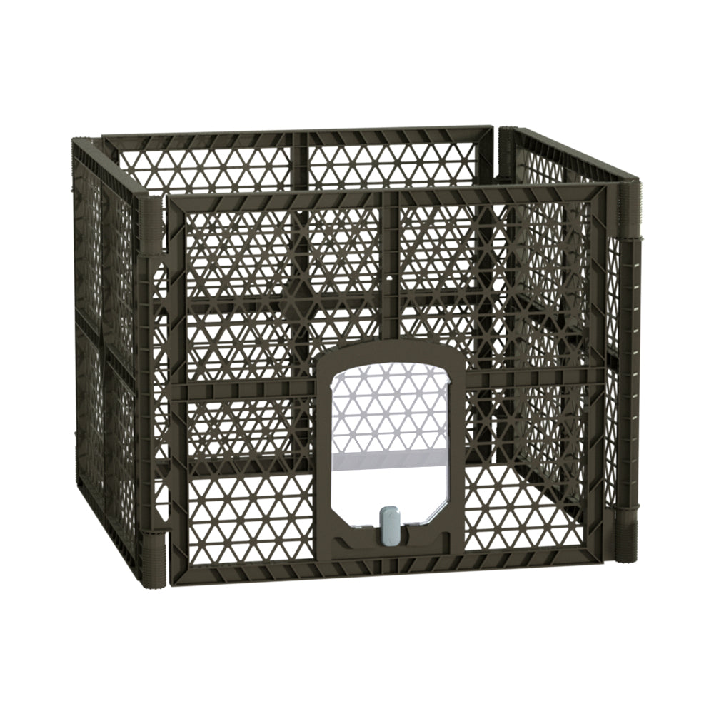 i.Pet Pet Dog Playpen Enclosure - 4 Panel Foldable Puppy Cage | Plastic Play Pen