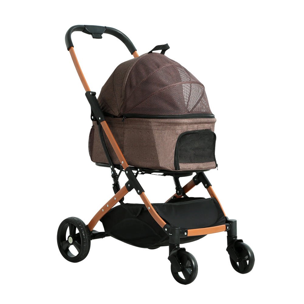 Pet Stroller | i.Pet | Dog Pram | Large Cat Carrier | Travel Pushchair | Foldable | 4 Wheels