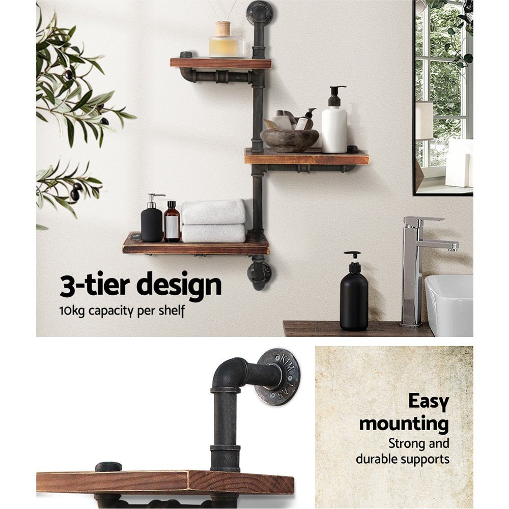 DIY Display Shelves With Industrial Rustic Vibe
