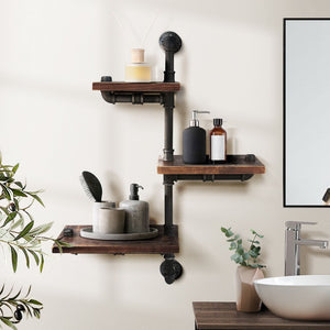 DIY Display Shelves With Industrial Rustic Vibe