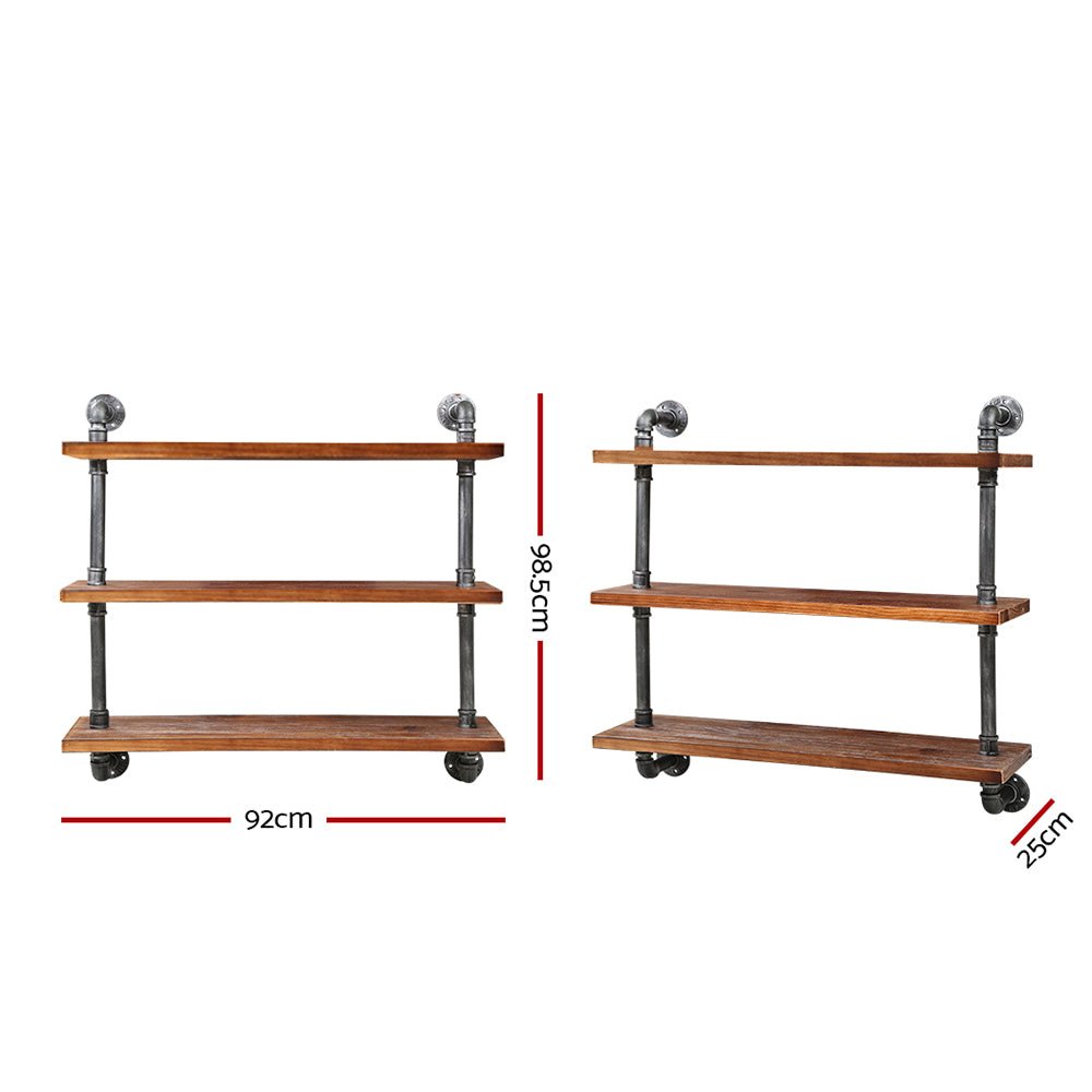 Industrial DIY Pipe Display Wall Shelf