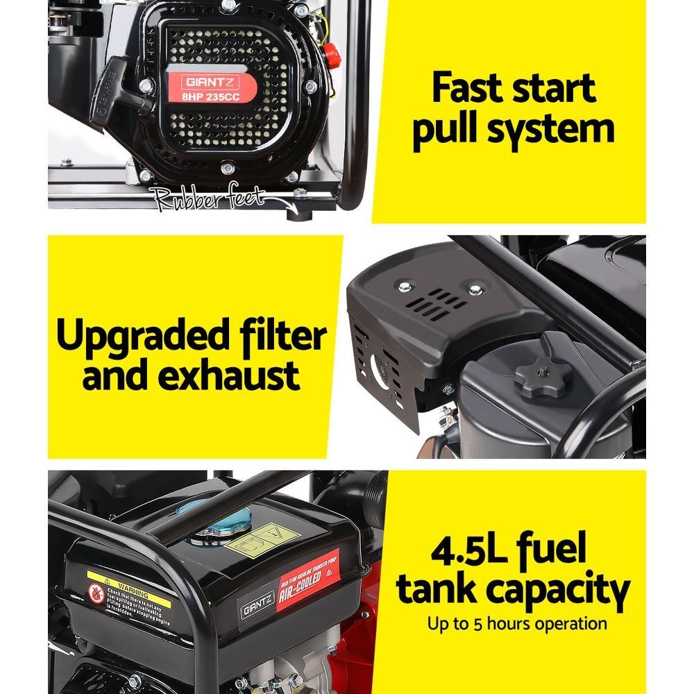 Giantz 2inch High Flow Petrol Water Pump - 500L/min